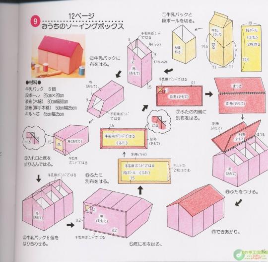 自己制作收纳盒