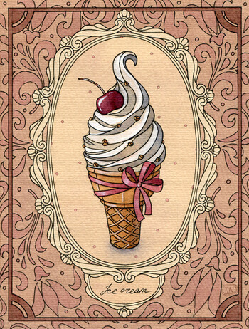 俄罗斯艺术家Natalia Tyulkina的甜美风格水彩壁纸集——共收录120 张图片。其中水彩美食等58张、壁纸60张、平铺效果图2张。专辑前半部分为单图，后半部分为壁纸。画家用单个元素构图成壁纸，无论单图还是壁纸都十分…