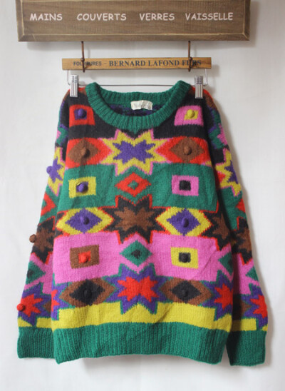 波普风元素古着毛衣 宝贝链接：http://item.taobao.com/item.htm?spm=a1z10.1.w6382561-4434142856.31.NtC6vC&amp;id=35655807334