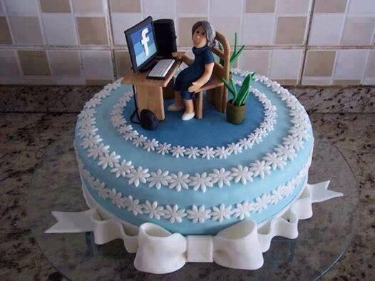 Facebook cake