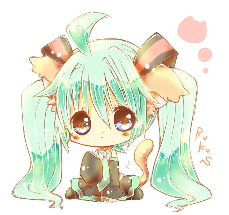 ミクちゃんリンちゃんからのミクちゃん二次元初音未来萌