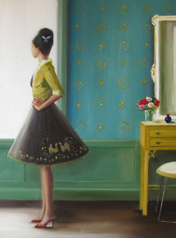 很喜欢,很喜欢Janet Hill描绘的家.暖暖的色彩,看着画面中的小摆件,莫名的有种感动.这就是自己幻想着将会有的家.各式各样子的小物件,就这么随意的摆放着.房间到处透露着叫作温暖的东西.