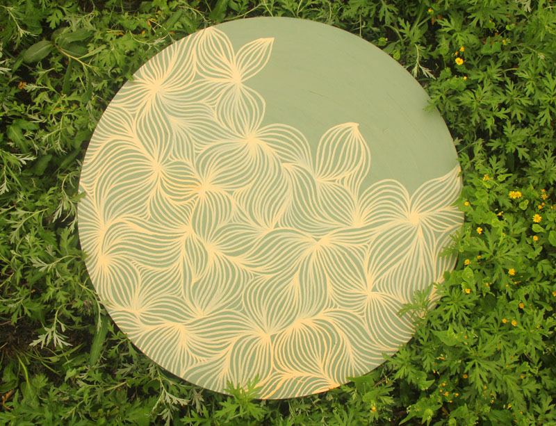 插画师enjer手绘繁花装饰画，一份独一无二的情意——厌倦了那经久的喧嚣与浮躁，人来源与自然 是自然之子，崇尚自然之情尚存，亲近自然之情难闵 或许这就是向往归隐山林的缘故吧……店内有更多颜色规格选择