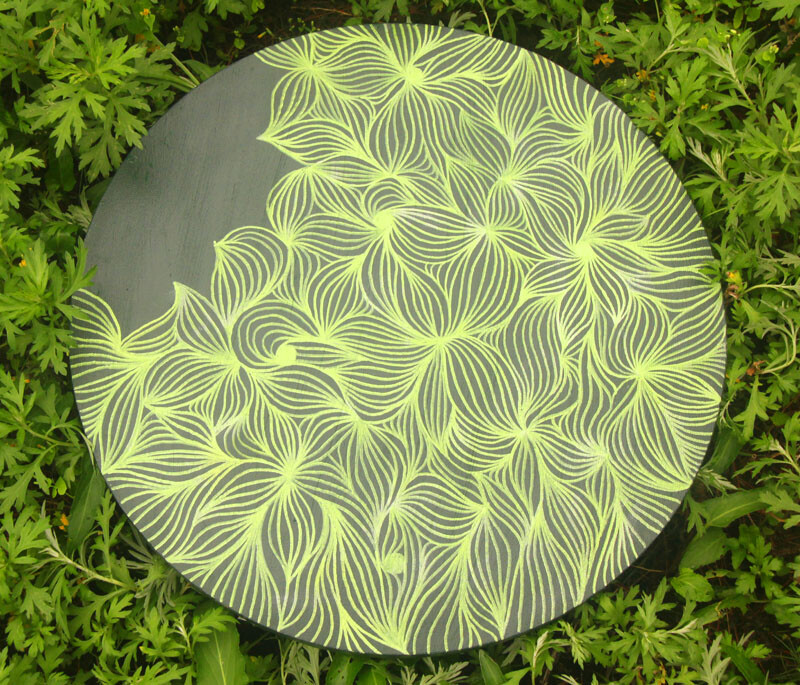 插画师enjer手绘繁花装饰画，一份独一无二的情意——厌倦了那经久的喧嚣与浮躁，人来源与自然 是自然之子，崇尚自然之情尚存，亲近自然之情难闵 或许这就是向往归隐山林的缘故吧……店内有更多颜色规格选择