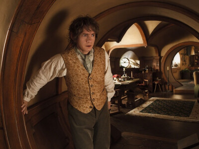 《霍比特人1：意外之旅 The Hobbit: An Unexpected Journey 》男主霍比特人比尔博·巴金斯舒适的房间