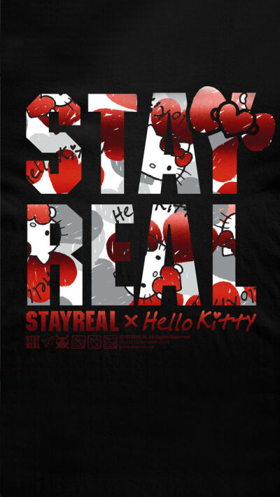 Stay Real × Hello Kitty 『爱哟凯蒂 LOVE！Kitty』桌面壁纸