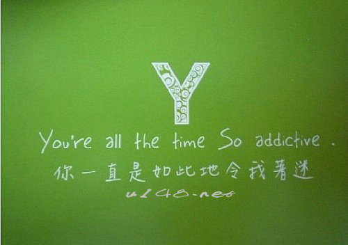 你名字最后一个字首写英文字母代表你的爱情。
