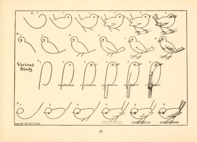 1913年的绘画册「What to draw and how to … - 高清图片，堆糖，美图壁纸兴趣社区