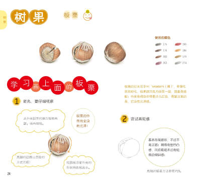 《色铅笔de自然彩绘——清新花草•美味果实》