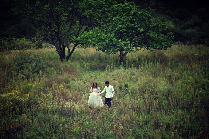 和你，约定，这一生相守，一起去看遍山水美景，2013豆丁影像红叶旅行婚纱照。