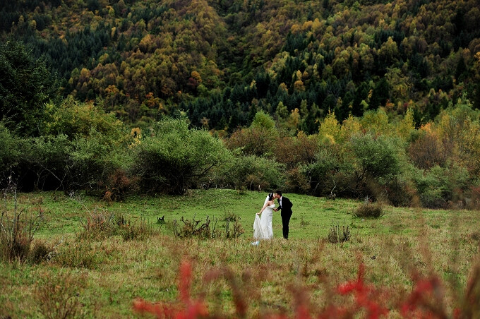 和你，约定，这一生相守，一起去看遍山水美景，2013豆丁影像红叶旅行婚纱照。