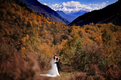 和你，约定，这一生相守，一起去看遍山水美景，2013豆丁影像红叶旅行婚纱照。