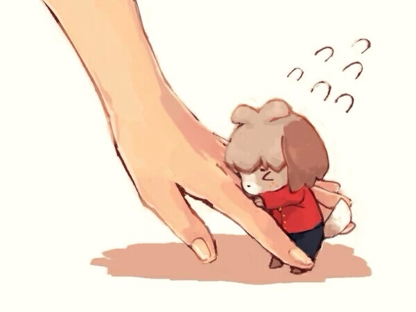 #狗狗人化# #撒嬌# 不、不要走啊！不要丟下我一個人！＞＜