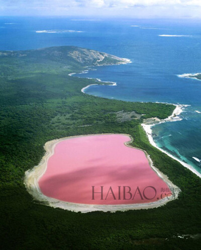  澳大利亚，希利尔湖 (Lake Hillier)