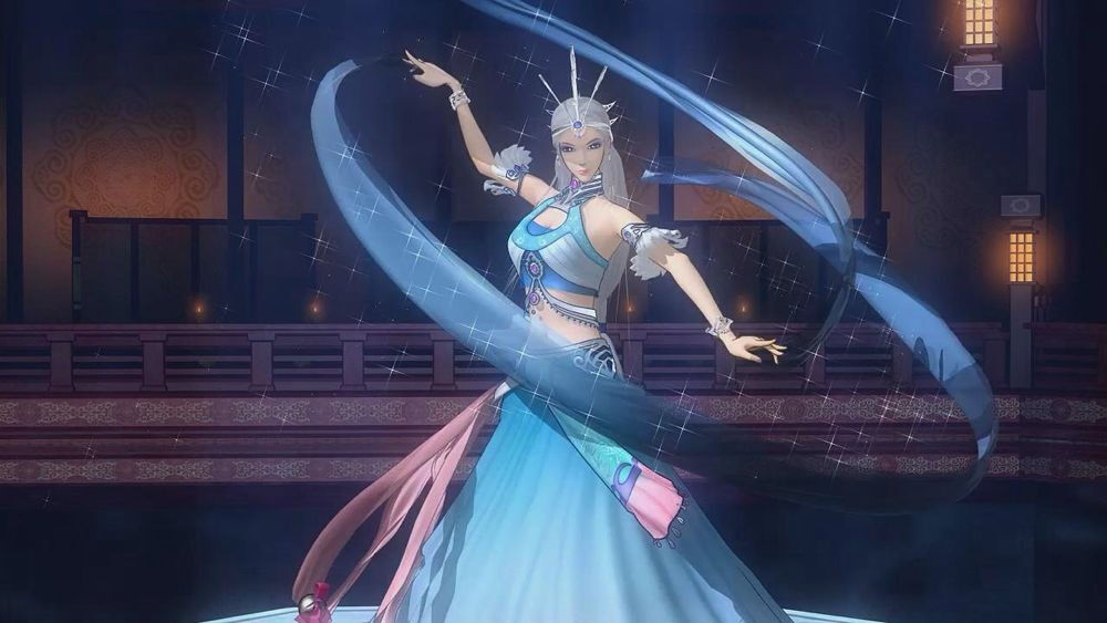 雪女飞雪玉花台