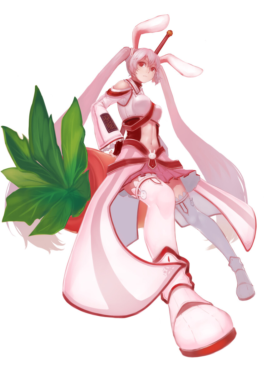 兎ミク3p站二次元原创初音未来红眼睛兔