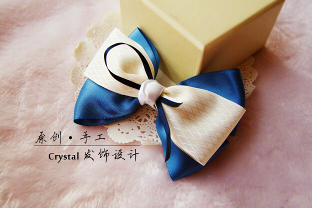 【crystal私人发饰定制】甜美系—海军风http://item.taobao.com/item.htm?spm=686.1000925.1000774.21.RcKUcK&amp;id=36469408397