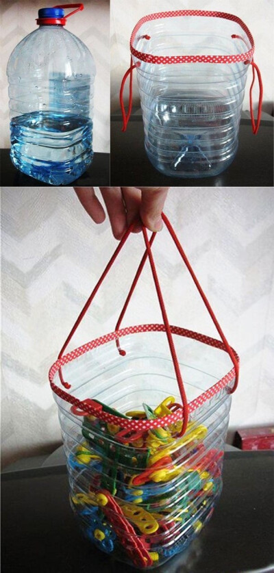 自己动手做塑料瓶篮