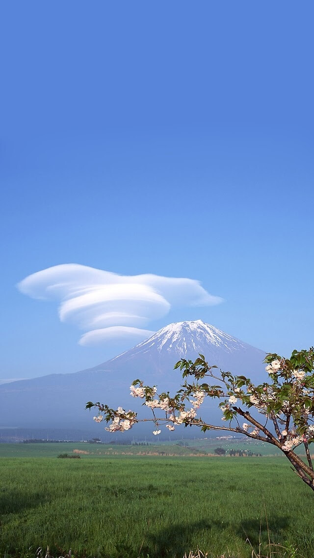 iPhone5壁纸、日本风景、富士山