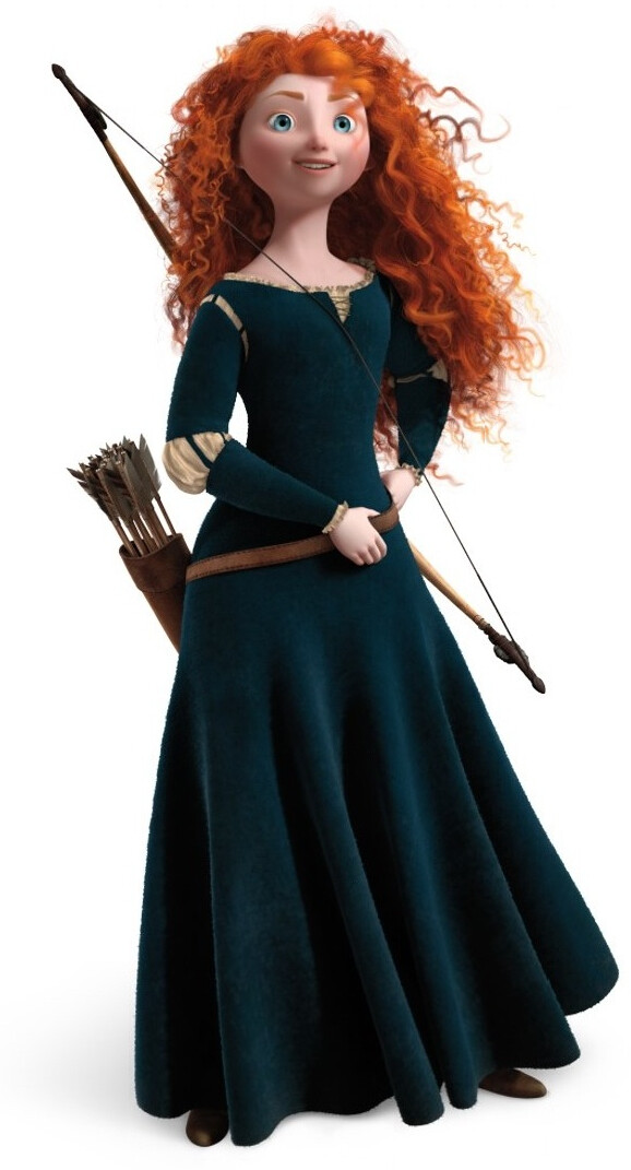 梅莉达公主Merida《勇敢传说》Merida is a Princess by birth and an adventurer by spirit. She spends her days practicing archery, riding her horse Angus, and exploring the world around her. She loves her family, but she wants to control her own destiny.