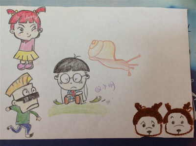 插画 手绘 彩铅