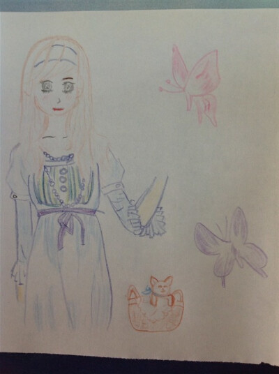 插画 手绘 彩铅