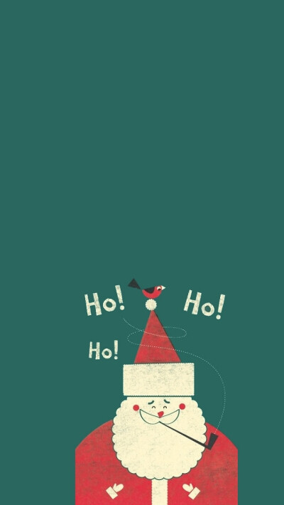 圣诞系列 可爱圣诞老人 iPhone桌面壁纸