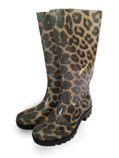 2013当梦外贸出口欧美原单时尚女士雨鞋雨靴PVC低跟高筒雨靴雨鞋