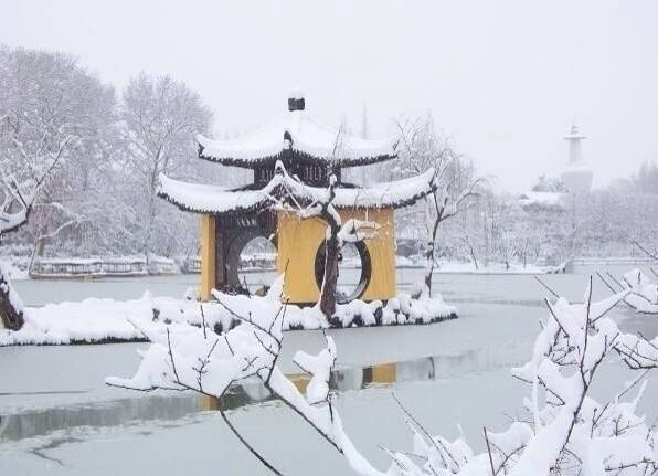 雪后瘦西湖