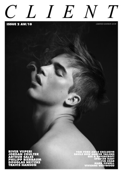 西班牙男模River Viiperi By Severio Cardia for Client #2 FW 2010 issue