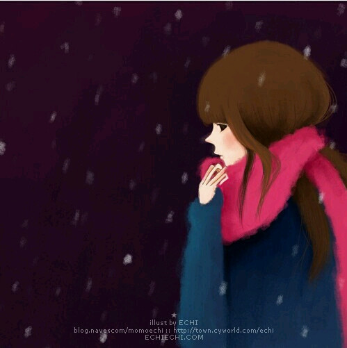 彼岸花。Echi韩风，手绘。