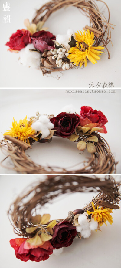 花环。很有秋冬气息哦~