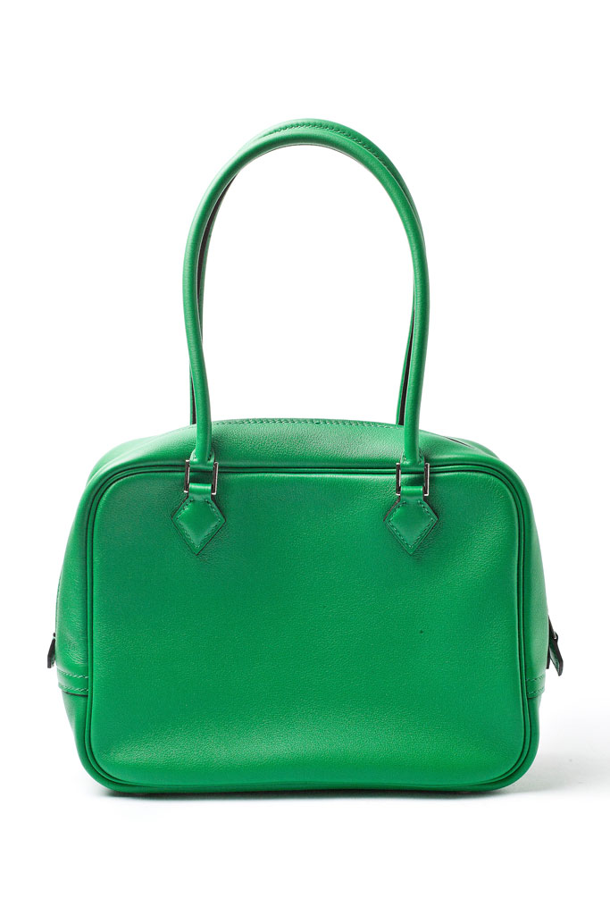 Hermès-绿色手拎皮包