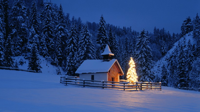 雪景，雪夜