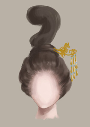 步摇 古代妇女的一种首饰。取其行步则动摇，故名。其制作多以黄金屈曲成龙凤等形，其上缀以珠玉。六朝而下，花式愈繁，或伏成鸟兽花枝等，晶莹辉耀，与钗细相混杂，簪于发上。《释名。释首饰》：“步摇，上有垂珠，步则动摇也、。”《后汉书。舆服志下》：“步摇以黄金为山题，贯白珠为桂枝相缪，一爵（雀）九华（花）。”王先谦集解引陈祥道曰：“汉之步摇，以金为凤，下有邸，前有笄，缀五采玉以垂下，行则动摇。”唐白居易 《长恨歌》：“云鬓花颜金步摇。”宋谢逸 《蝶恋花》词：“拢鬓步摇青玉碾，缺样花枝，叶叶蜂儿颜。”