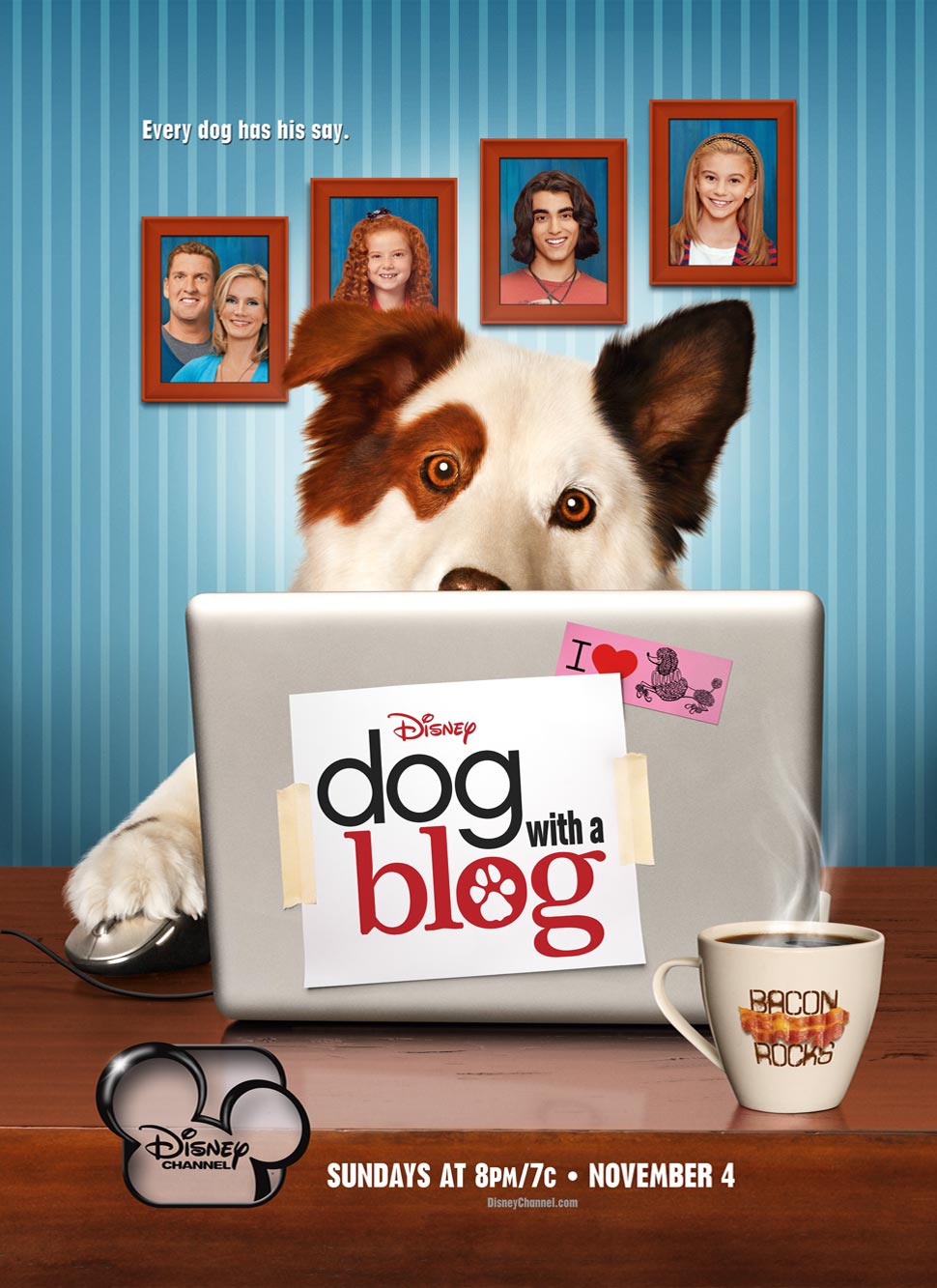 狗狗博客 Dog with a blog . Avery Jennings 和 Tyler James 是这个重组家庭的两个大孩子。他们发现他们家养了一只会说话的宠物狗，斯坦。斯坦还有一个博客，这都是这家人不知道的秘密。斯坦用博客来记录简宁-詹姆斯家庭发生的各种故事。