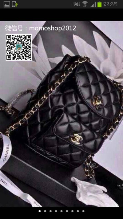 chanel 双肩背。里外全部小羊皮，顶级原版五金，纯手工制作~