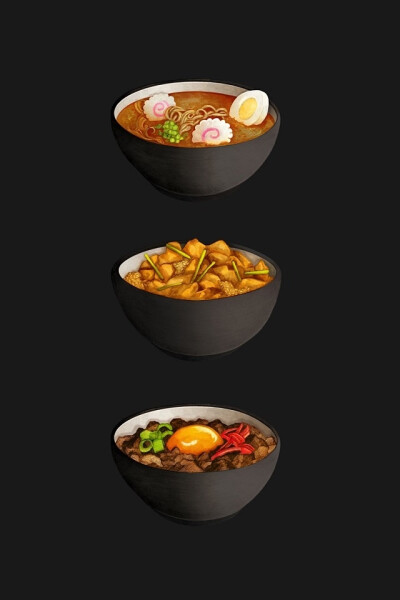 日式美食插画 -叶-