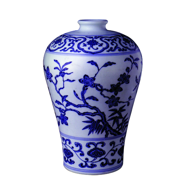 青花瓷（blue and white porcelain），又称白地青花瓷，常简称青花，是中国瓷器的主流品种之一，属釉下彩瓷。青花瓷是用含氧化钴的钴矿为原料，在陶瓷坯体上描绘纹饰，再罩上一层透明釉，经高温还原焰一次烧成。钴料烧成后呈蓝色，具有着色力强、发色鲜艳、烧成率高、呈色稳定的特点。原始青花瓷于唐宋已见端倪，成熟的青花瓷则出现在元代景德镇的湖田窑。明代青花成为瓷器的主流。清康熙时发展到了顶峰。明清时期，还创烧了青花五彩、孔雀绿釉青花、豆青釉青花、青花红彩、黄地青花、哥釉青花等衍生品种。