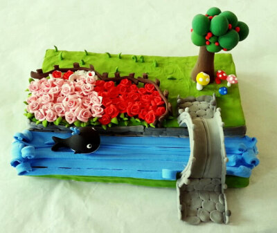 美丽的童话世界，邀请你来做客哦 纯粘土制作 创意制定：anxiaoran.taobao.com
