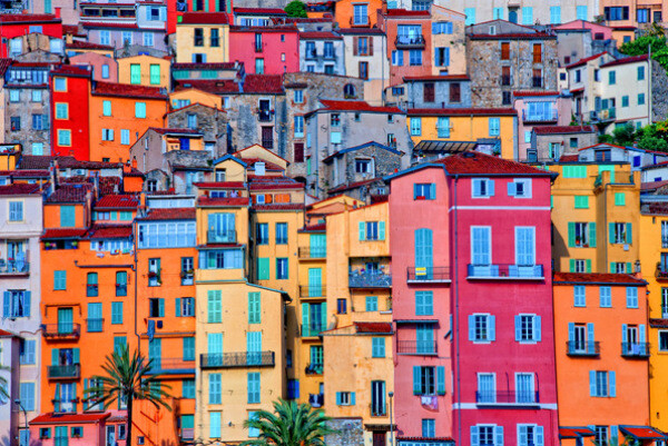 Provence Village of Menton, Provence-Alpes Cote d’Azur, France 普罗旺斯地区，法国蔚蓝海岸