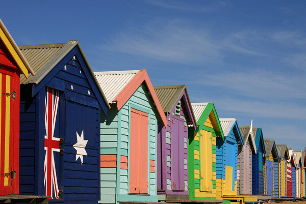 Brighton Beach, Melbourne, Australia 布莱顿海滩,墨尔本,澳大利亚