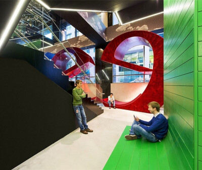 谷歌公司位于爱尔兰都柏林的欧洲总部，占地面积达到47000平方米，为四栋建筑物构成，由瑞士建筑事务所Camenzind Evolution设计，配合当地的Henry J. Lyons建筑公司共同完成。谷歌公司向来以独特的办公环境而著称，漂…