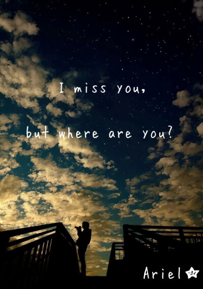 英文。文字 I miss you