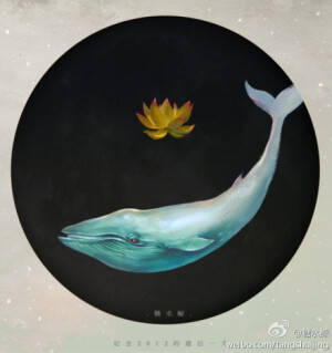 在好多插画中，鲸都是飘浮在天空之中，这到底代表了画家们的，怎么样的想法呢？