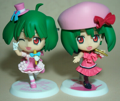 Macross Frontier Ranka.超时空要塞 边境 Q版手办 小粘土 李兰花 绿毛