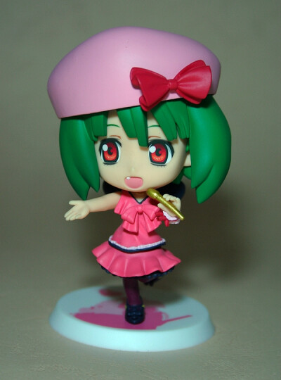 Macross Frontier Ranka.超时空要塞 边境 Q版手办 小粘土 李兰花 绿毛