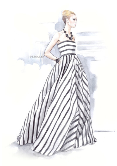 Fashion Illustrations by Lena Ker from Russia