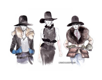 Fashion Illustrations by Lena Ker from Russia