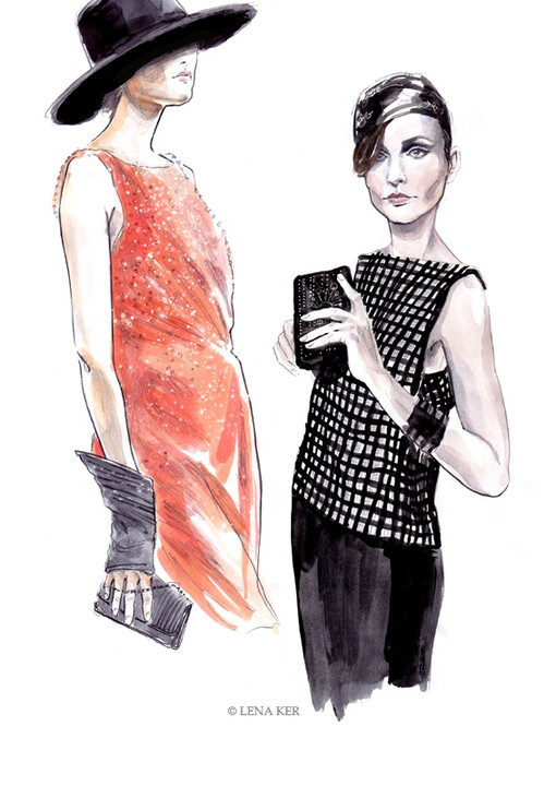 Fashion Illustrations by Lena Ker from Russia